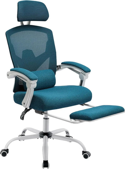 Home Office Desk Chair with Footrest