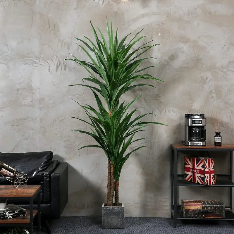 Dracaena Silk Plant Corn Stalk 6ft Tall Faux Plant