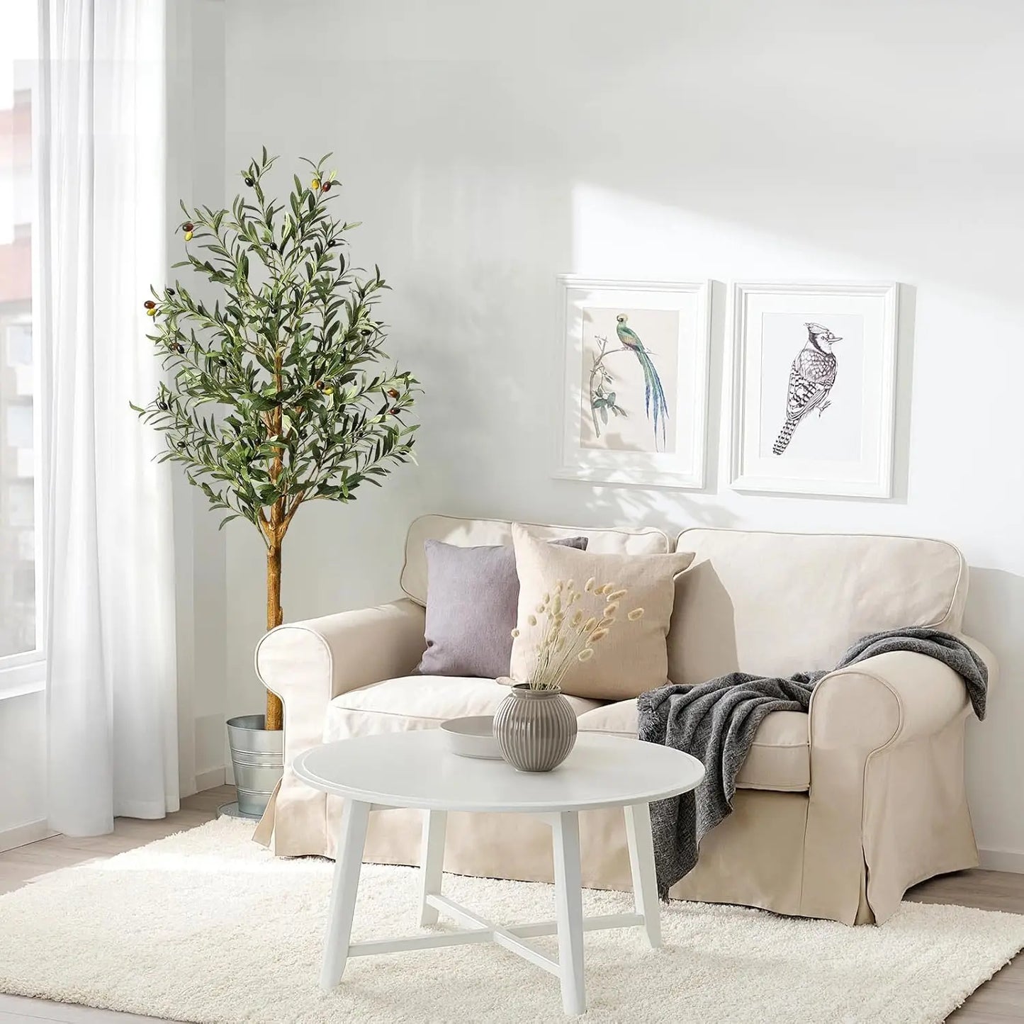 1Pc/2Pcs Artificial Olive Tree 4ft / 5ft / 6ft, Large Plant
