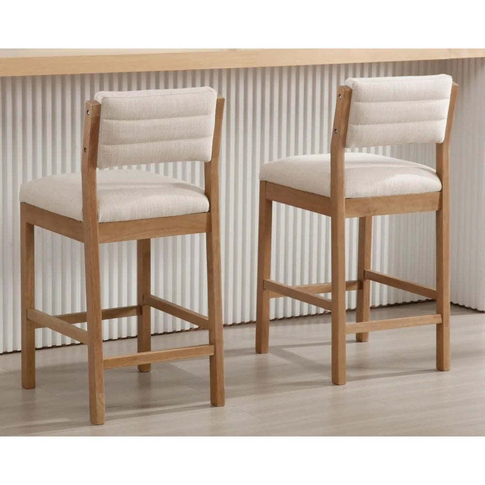 Bar Stools Set of 4  Counter Stools with Backs
