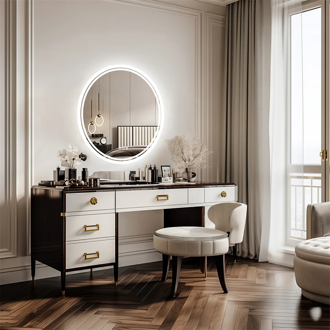 Intelligent Illuminate Big Round Mirror for Bathroom