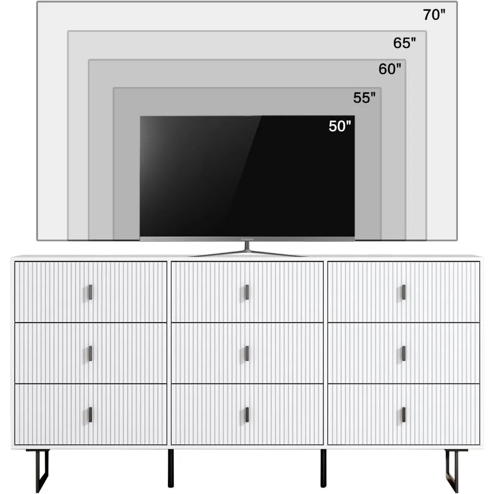 Large Double Dresser, Modern Chest of Drawers