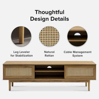 TV Stand with Storage for 55/60/65 inch TVs