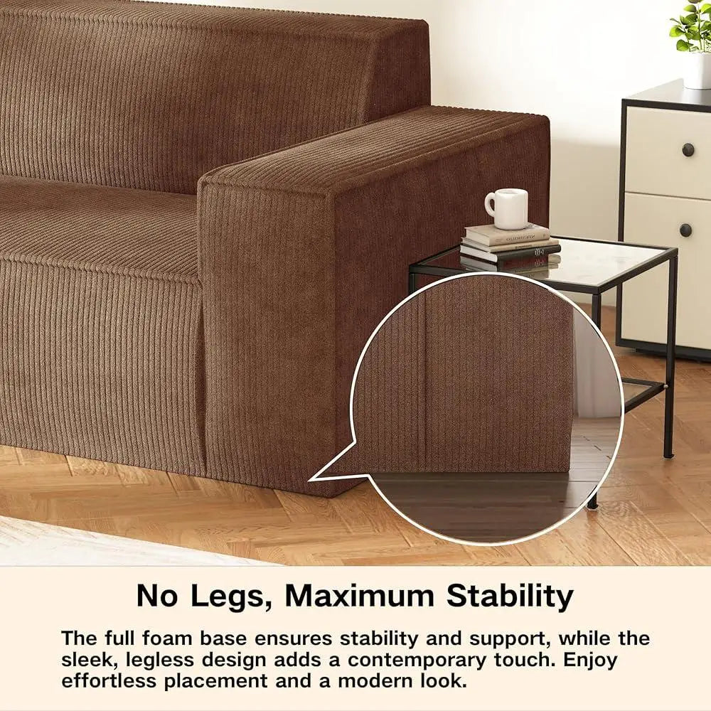 Sofa in a Box Memory Foam Loveseat Lightweight Easy Setup