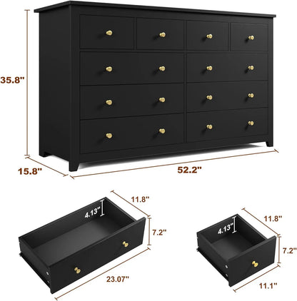10 Drawer Dresser & Chest of Drawers