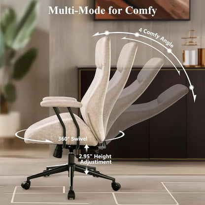 Office Chair with Wheels, High Back Ergonomic chair