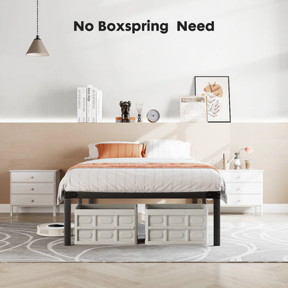 Twin Full Queen King Size Bed Frame Metal Platform Bedroom Frames with Storage
