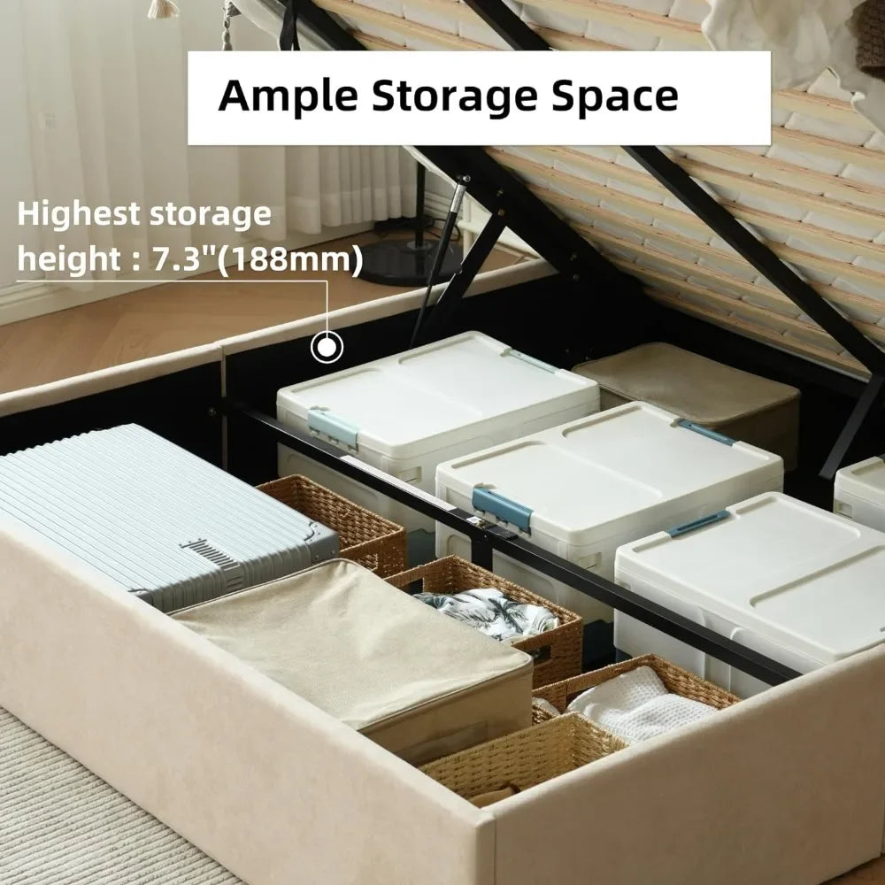 King, Full and Queen Bed Frame With Storage